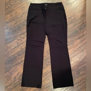 Roz & Ali Black Straight Leg Dress Pants